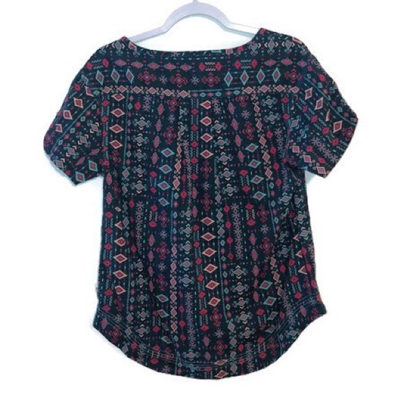 Women’s Woolrich HighLow Aztec Blouse - Picture 2 of 4